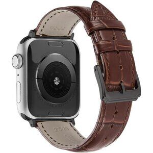 NEW Brown Genuine Leather Apple Watch Band